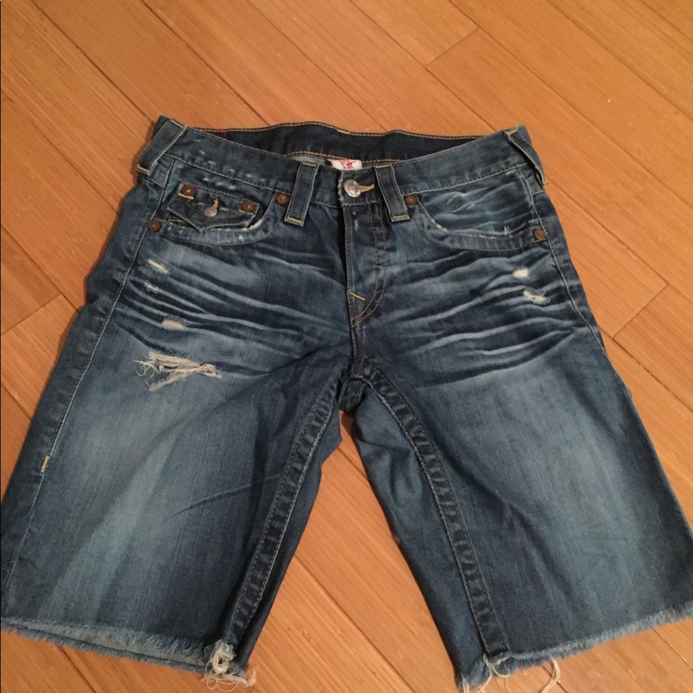 Bermuda denim shorts